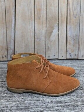 Clarks: Women's Phenia Desert Suede Booties - Orange - Size 9